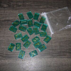 Viking Futhark Runes Stone Set